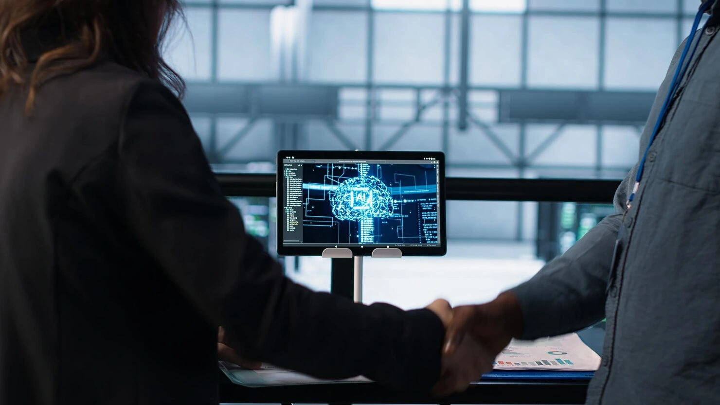 MVP Ventures agentic AI for business client meeting at data center